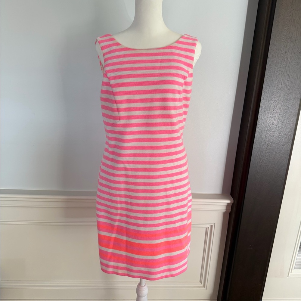 Lilly Pulitzer Pink and White Striped Mini Dress